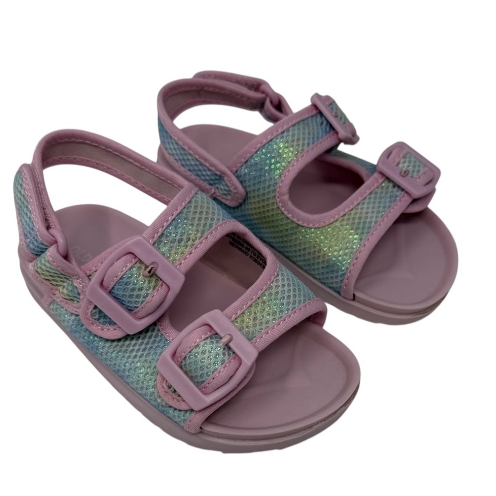 Old Navy Mermaid Mesh Double Strap/Buckle Sandals Size 8